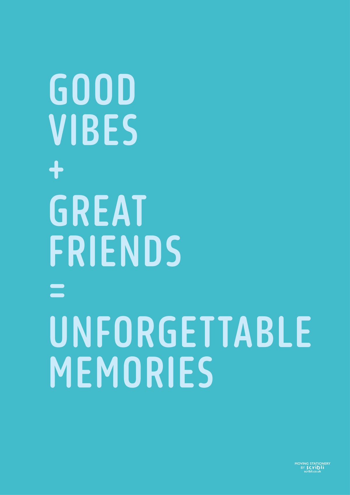Scribli | Good Vibes – Digital Poster