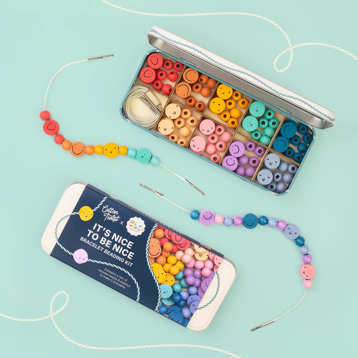 Cotton Twist | It's Nice To Be Nice Bracelet Beading Kit