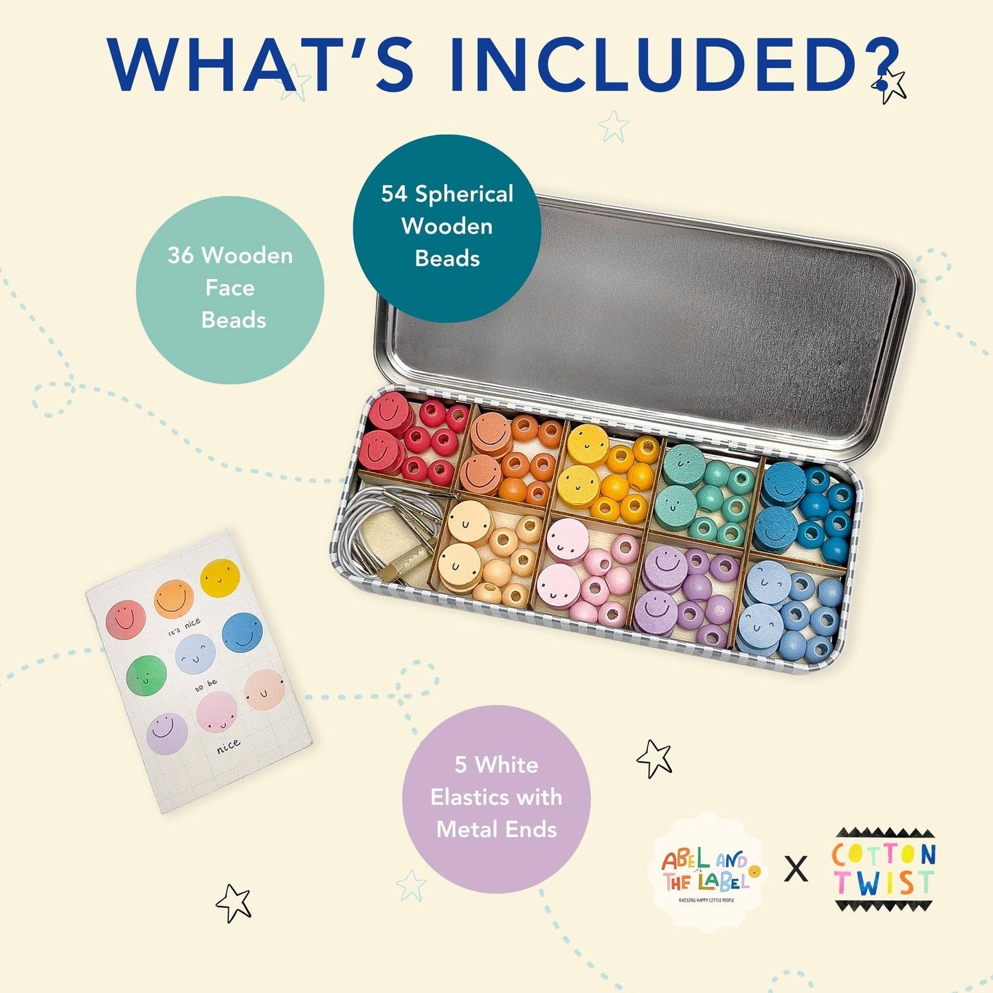 Cotton Twist | It's Nice To Be Nice Bracelet Beading Kit