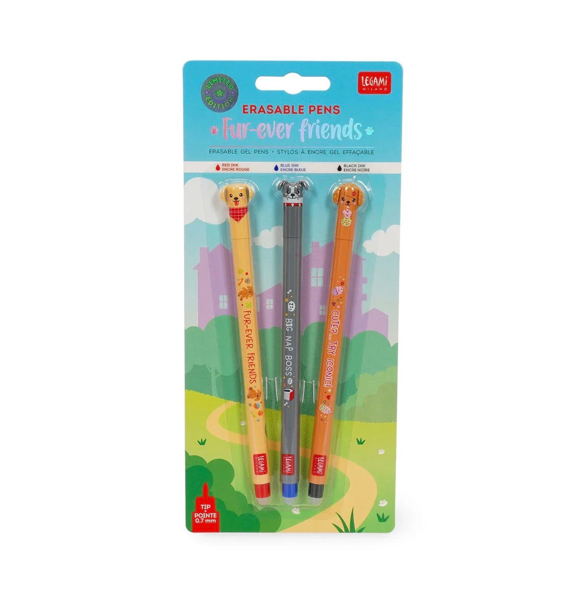 Legami | Fur-Ever Friends Puppy Erasable Pens