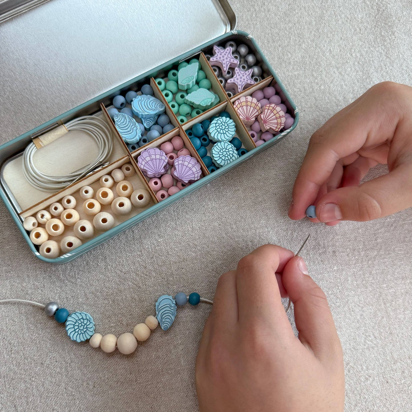 Cotton Twist | Seashell Bracelet Bead Kit