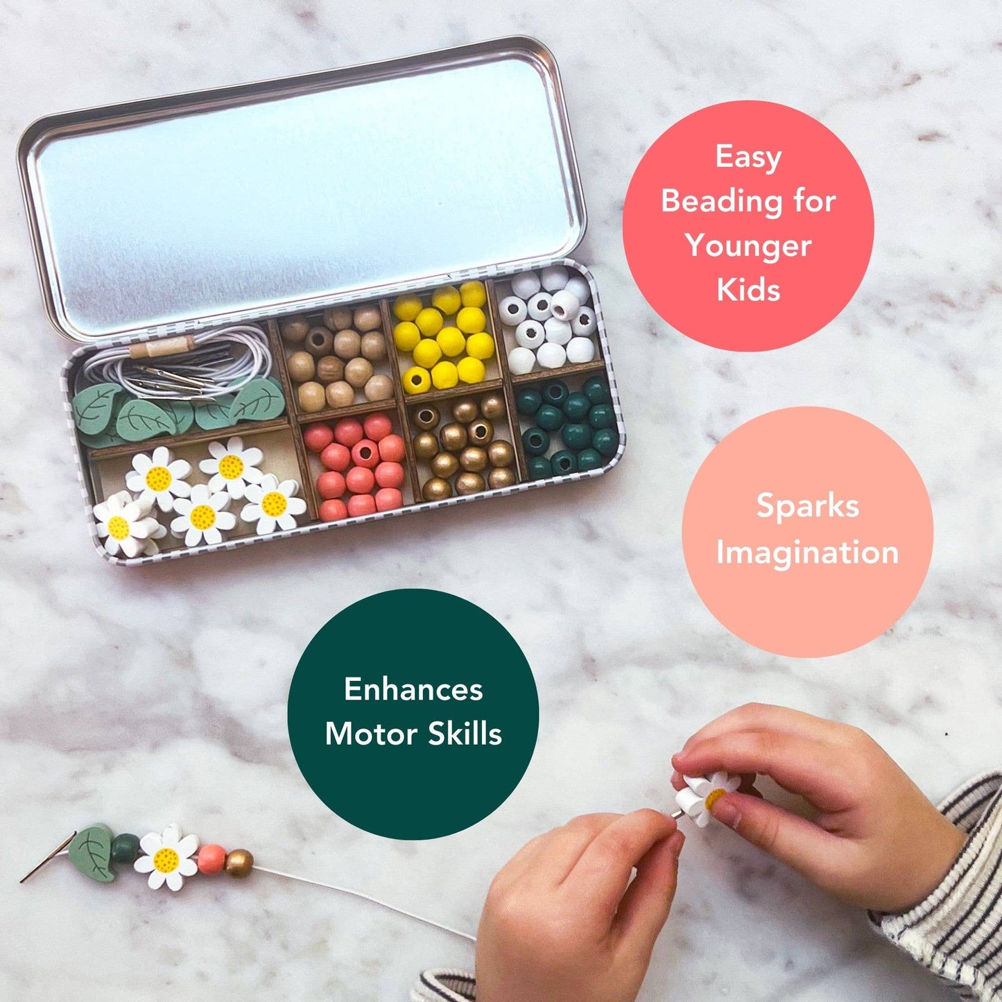 Cotton Twist | Daisy Bracelet Bead Kit