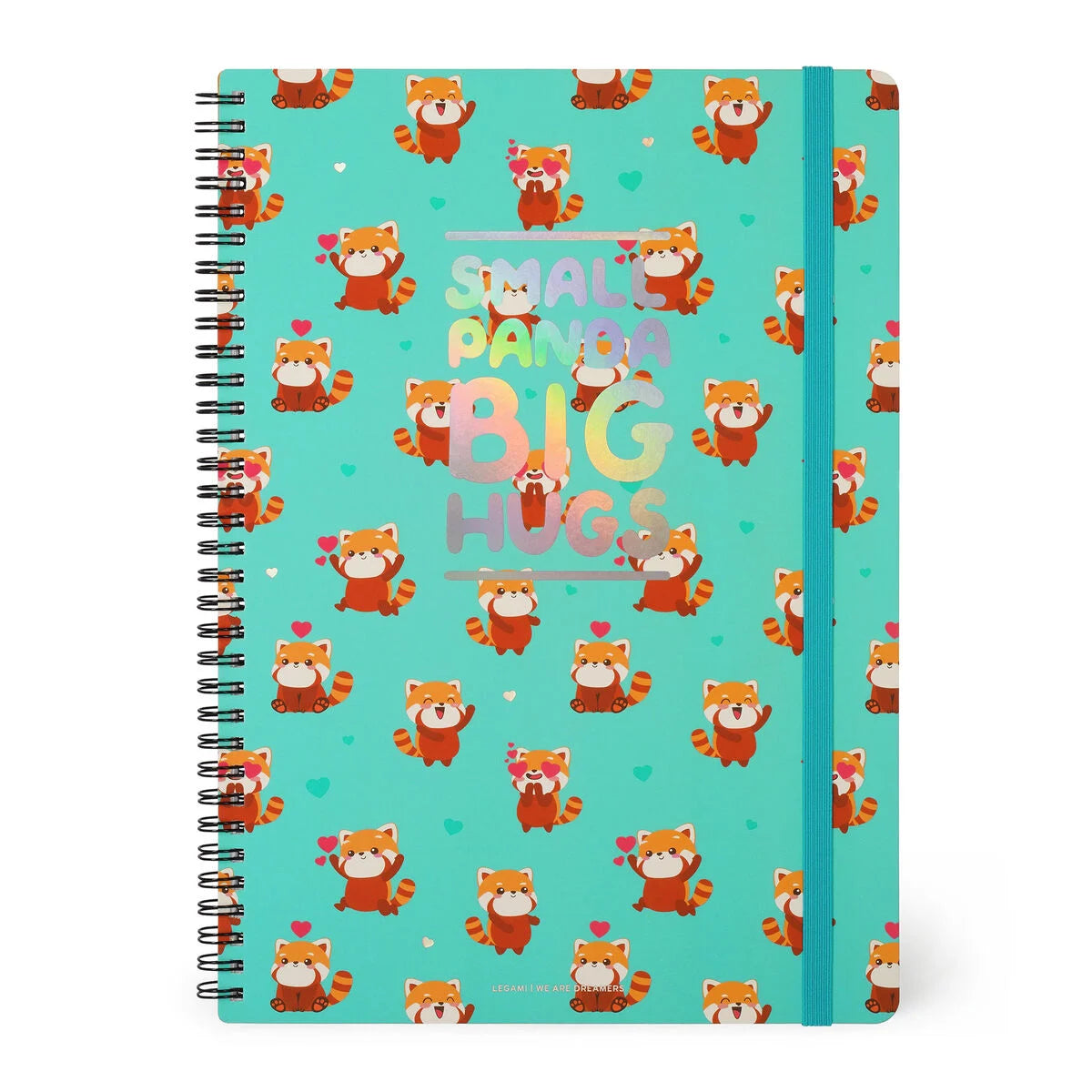 Legami | Maxi Spiral A4 Notebook | Red Panda