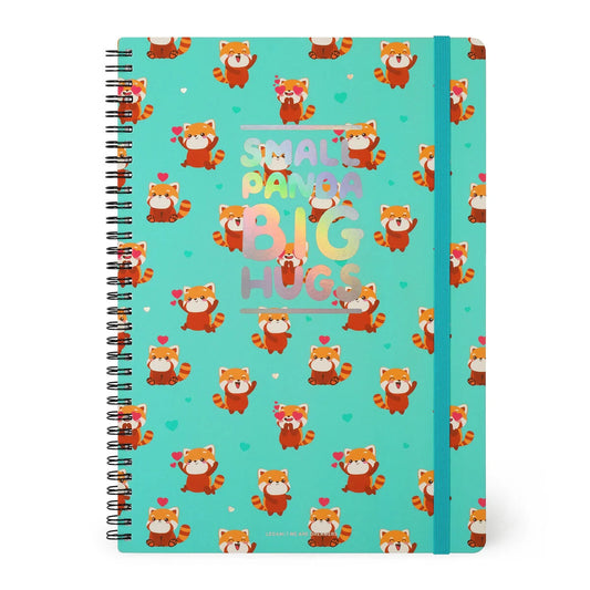 Legami | Maxi Spiral A4 Notebook | Red Panda