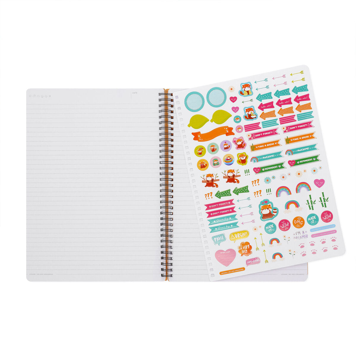 Legami | Maxi Spiral A4 Notebook | Red Panda