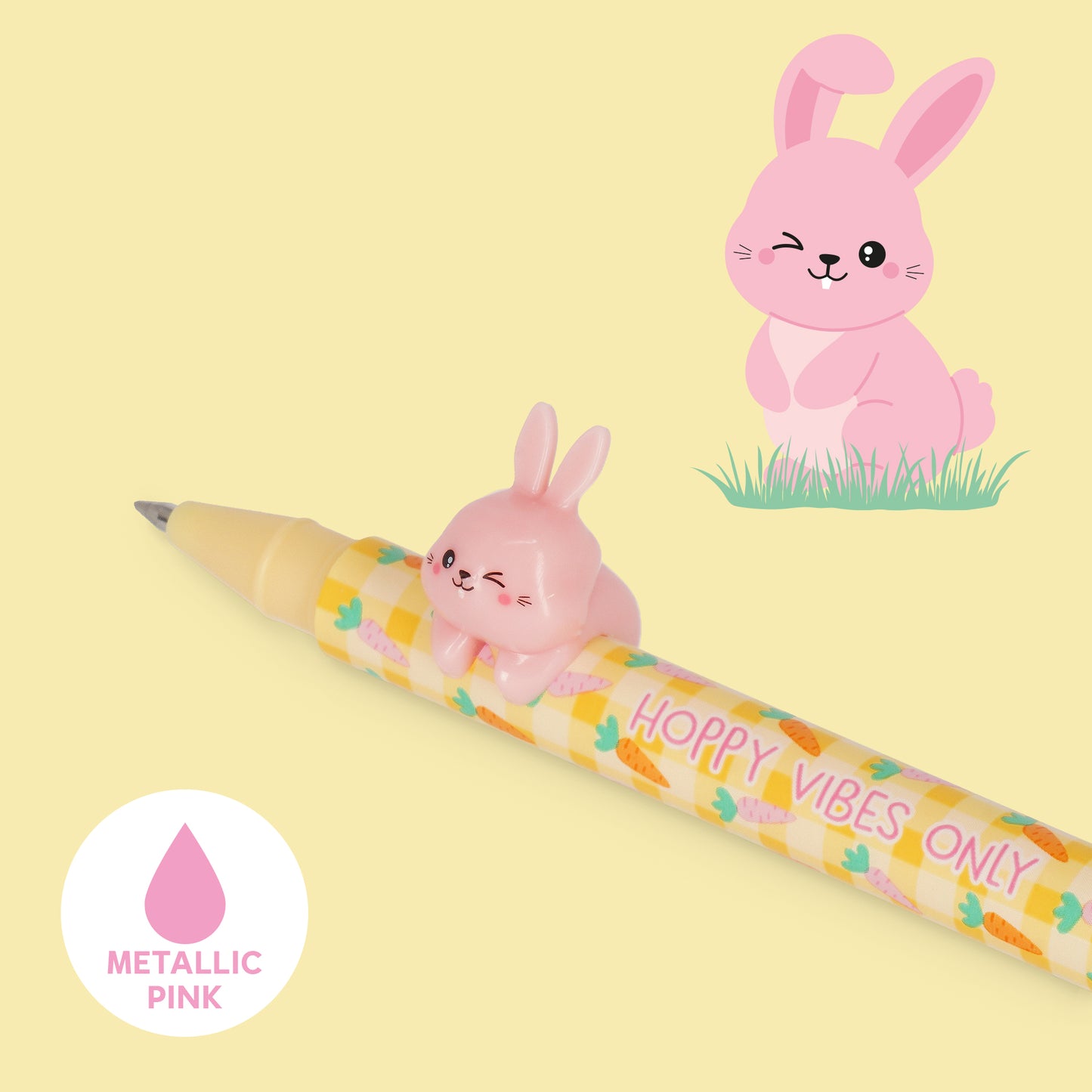 Legami | Metallic Lovely Friends | Limited Edition Hoppy Easter Pens