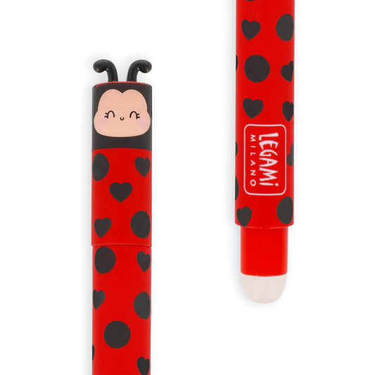 Legami | Erasable Ladybird Pen | Red Ink