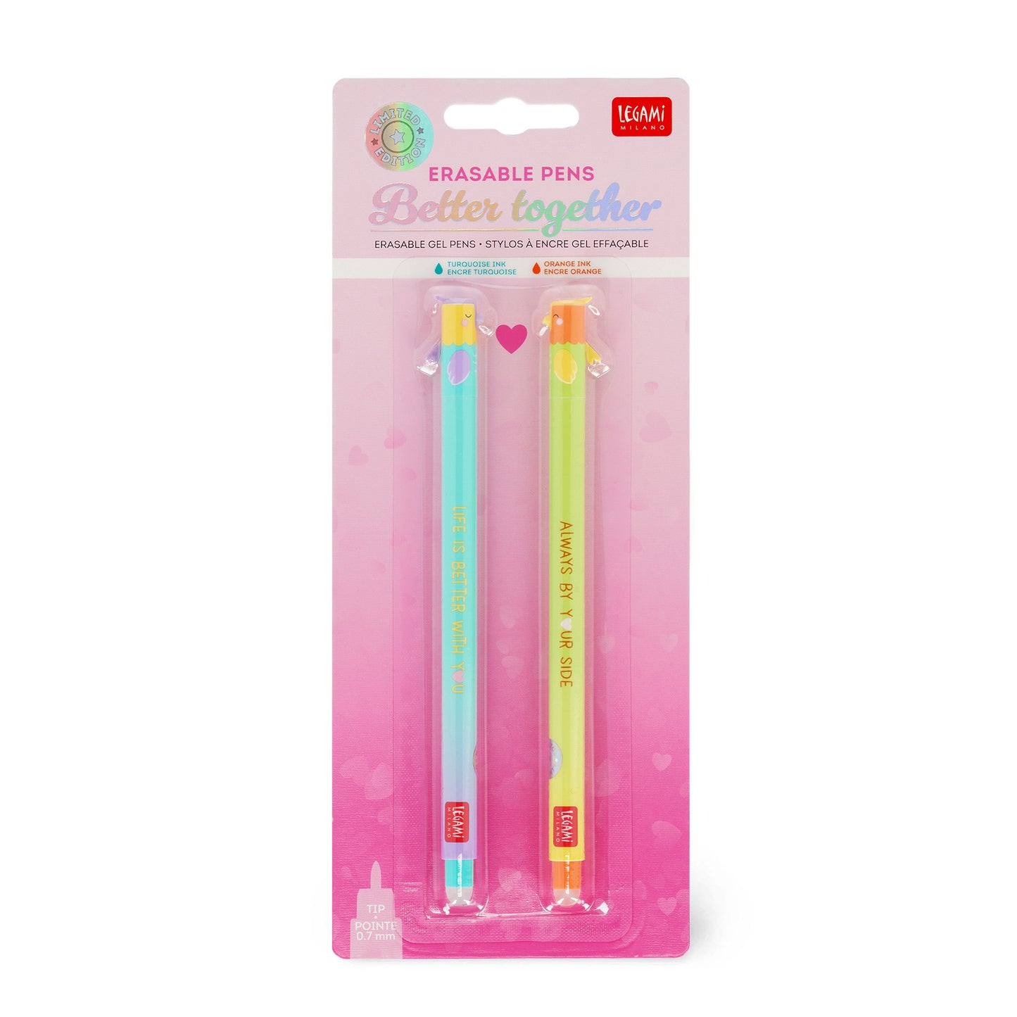 Legami | Limited Edition Erasable Pens | Valentines Love Birds