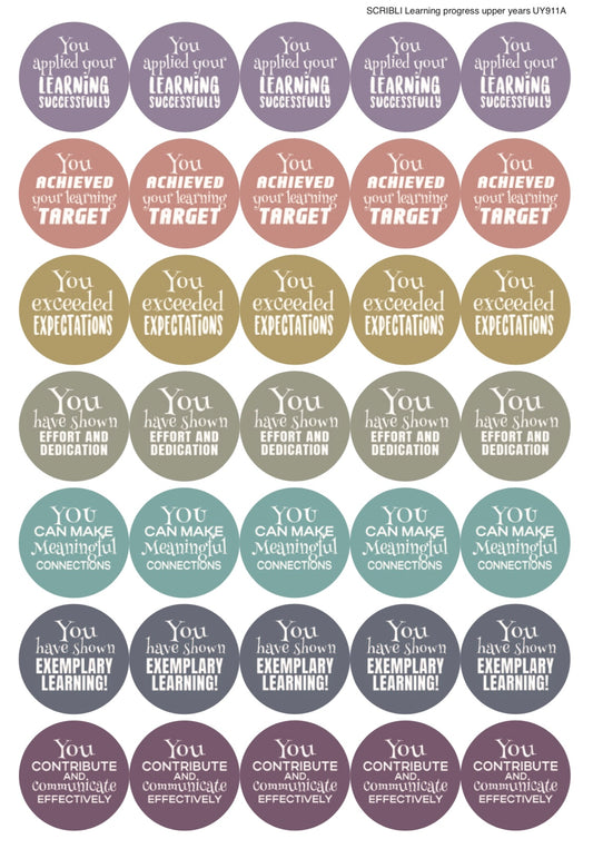 Scribli | Sticky Words: Feedback Stickers (Style 1) | Teaching Resources, for marking & recognition