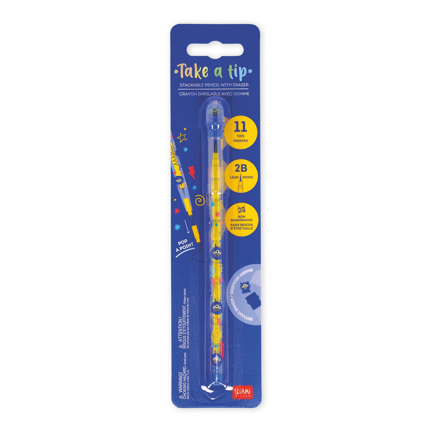 Legami | Stackable Pencils | Monster