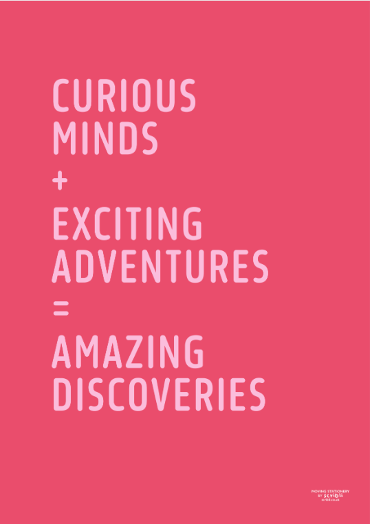 Scribli | Curious Minds – A2 Professionally Printed Poster