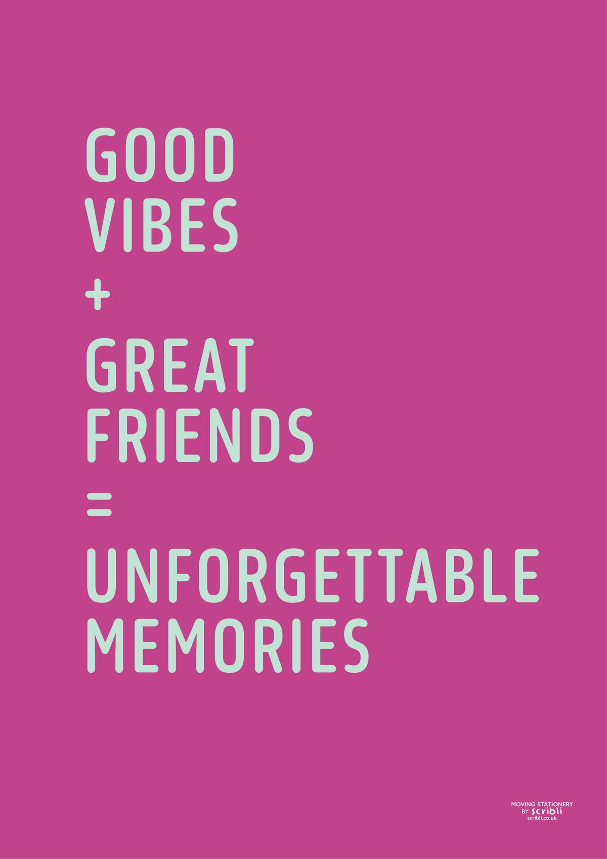 Scribli | Good Vibes – Digital Poster