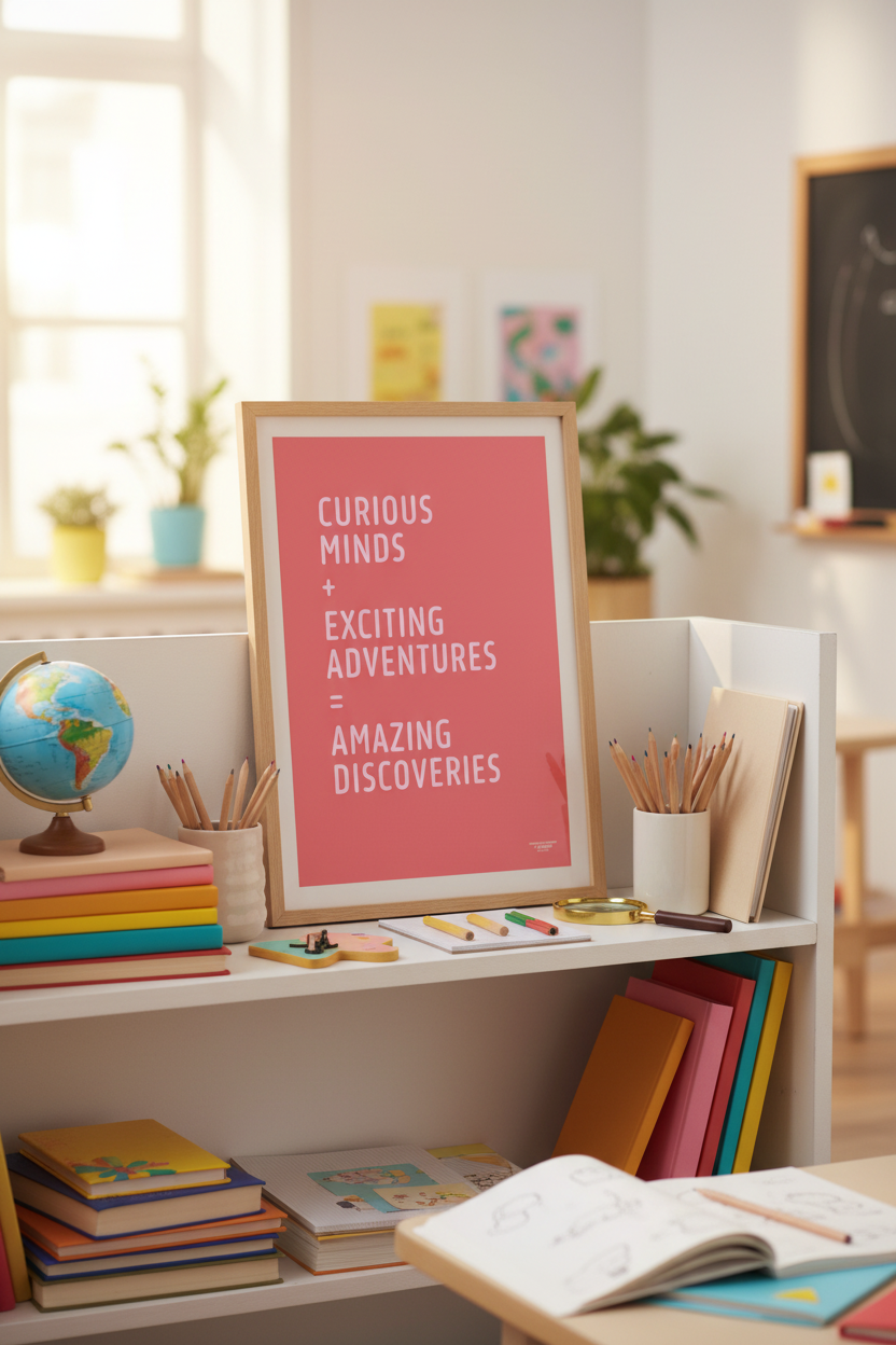 Curious Minds – Framed Classroom Mockup