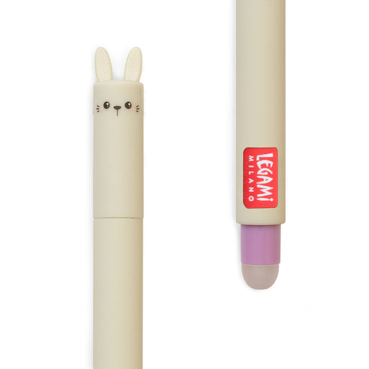 Legami | Erasable Bunny Pen | Purple Ink