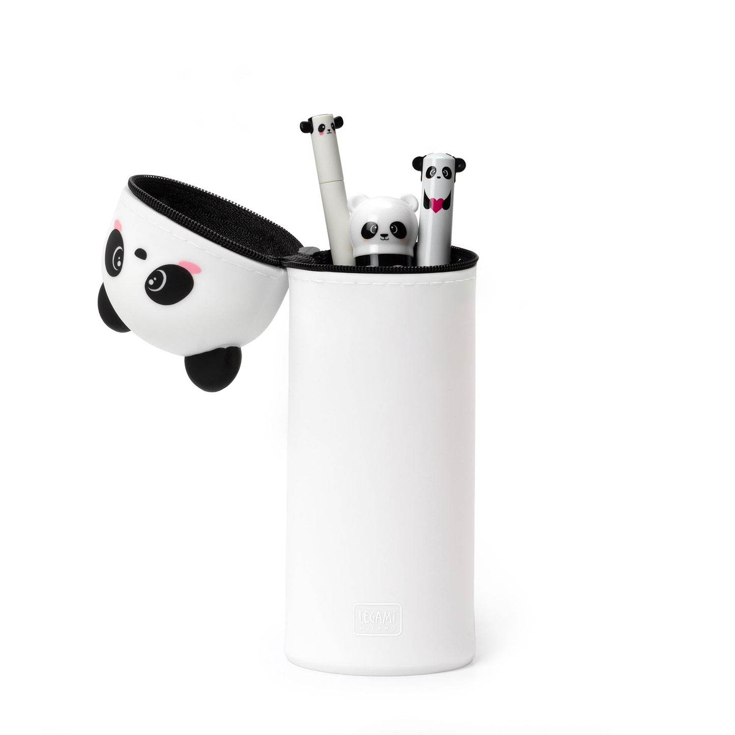 Legami | 2-In-1 Soft Silicone Pencil Case | Panda