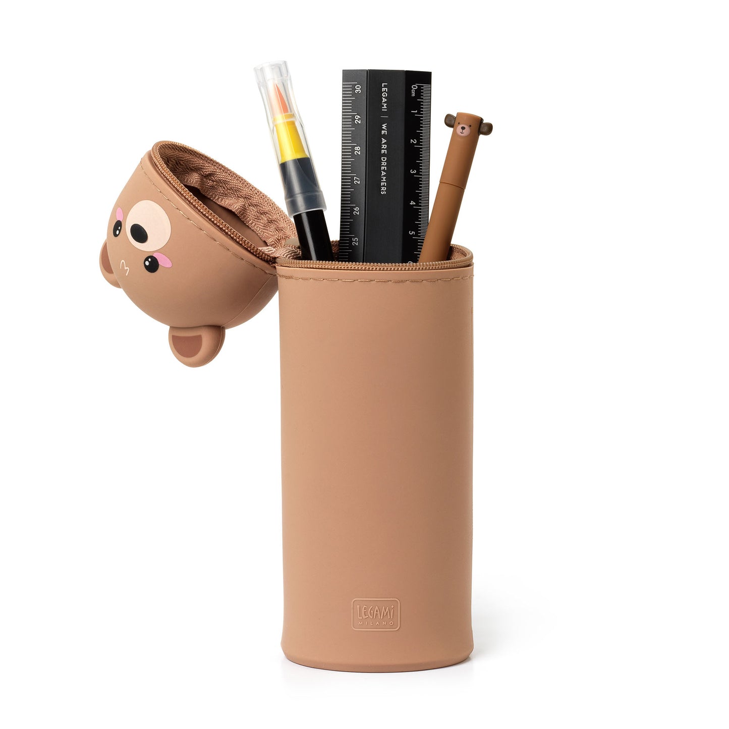 Legami | Teddy Bear 2-in-1 Soft Silicone Pencil Case