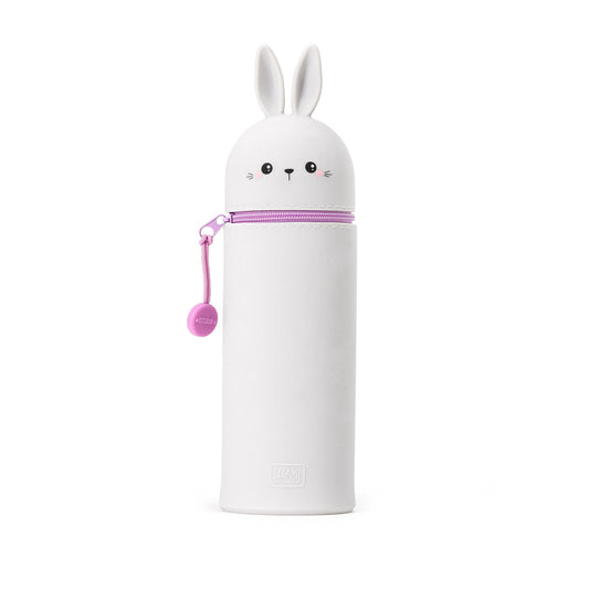 Legami | Bunny | Soft 2-in-1 Silicone Pencil Case